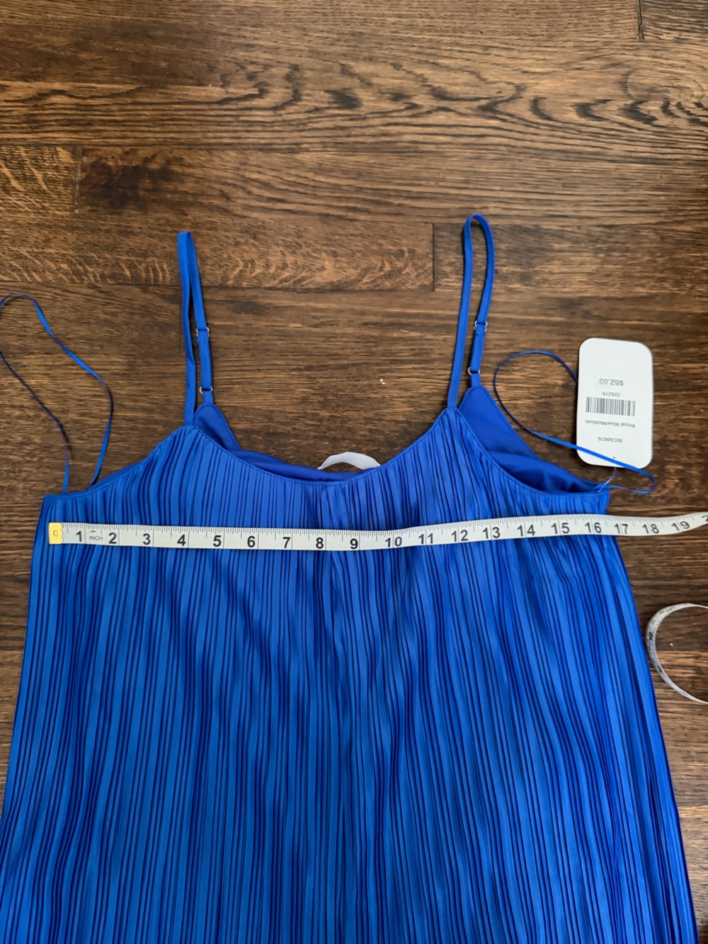 Ces Femme Cobalt Blue Pleated Wide-Leg Jumpsuit - Picture 4 of 6